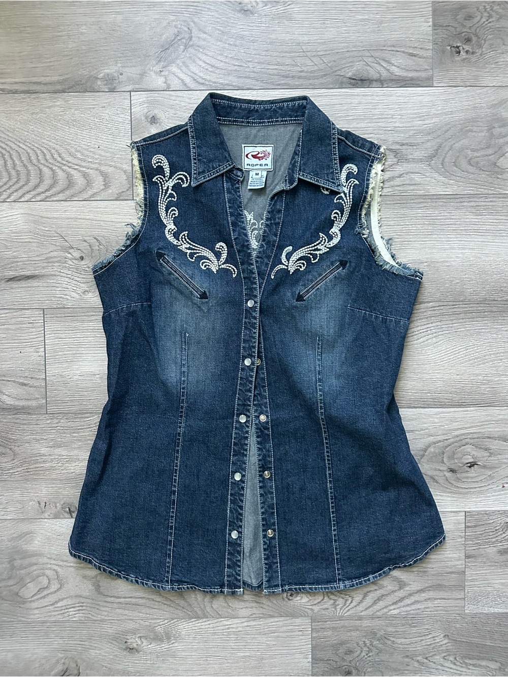 Y2K Western Denim Vest